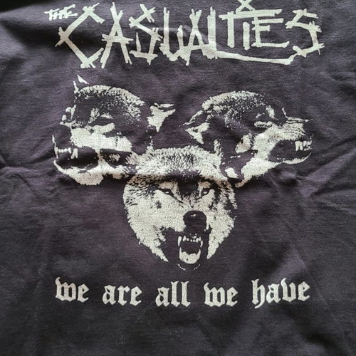 T-shirt punk The casualties used with cut collar