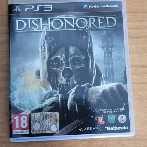 Dishonored PS3 game, European version