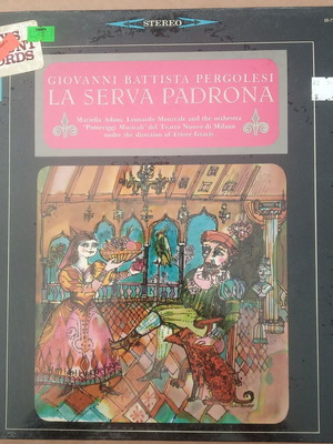 Giovanni Battista Pergolesi La Serva Padrona vinyl record new, classical