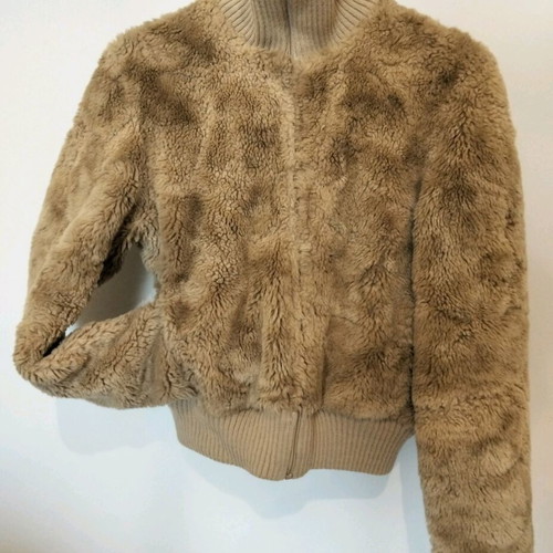Cookai France γυναικείο γούνινο blazer σαν καινούργιο, καμηλό, μέγεθος S