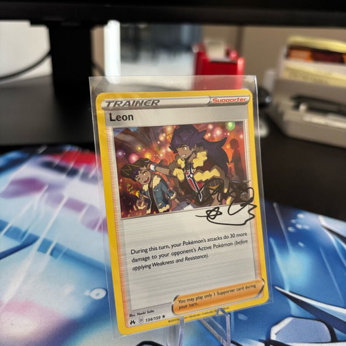 Pokemon Card Leon Crown Zenith Holo Rare 134/159 near mint
