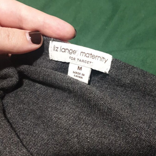 Gray knitted maternity dress Target size M like new