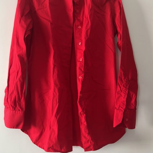Red long-sleeve shirt like new, size M