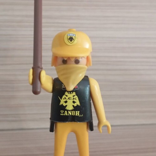 Playmobil AEK Fan Figure like new with team flag
