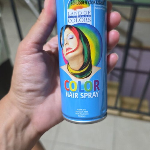 Land of Colors purple hair color spray, sealed