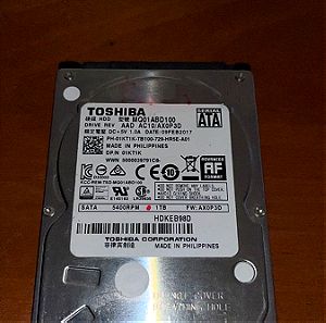 Σκληρός δίσκος Toshiba HDD 1TB