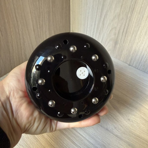 Electric body massage device with cupping and heating
