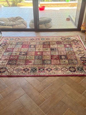 Teheran Patchwork Rug like new, 1.65x2.35 m with fringes