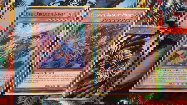 Blue Dragon Ninja Super Rare + Yellow Dragon Ninja Secret Rare