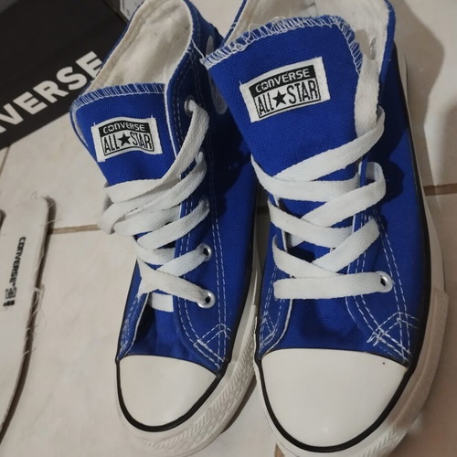 Converse All Star shoes size 35, blue, lightly used