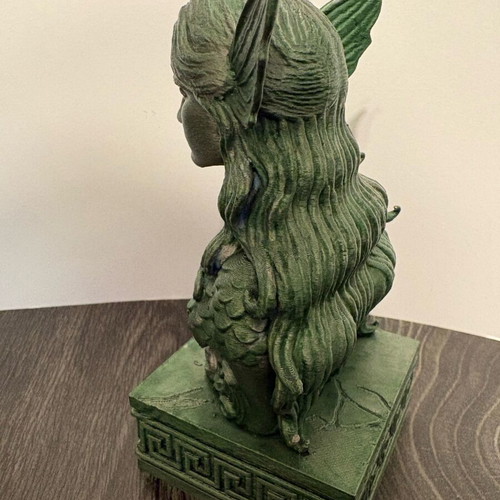 Mermaid Bust 15cm new with patina decorative statue