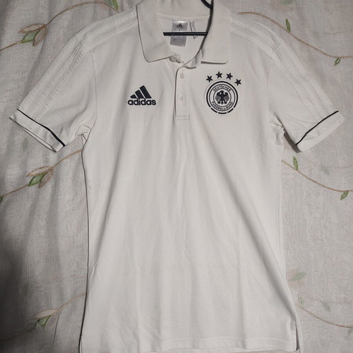 Adidas Germany DFB Die Mannschaft men's polo shirt white size S BJ9302