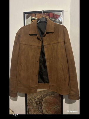 Zara σουέντ μπουφάν, μέγεθος M, καφέ, premium σειρά
