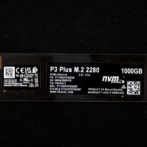Crucial P3 Plus M.2 SSD 1TB σαν καινούργιο