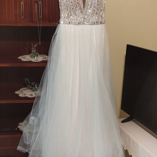 Handmade wedding dress by Koktsidis, white, 2020