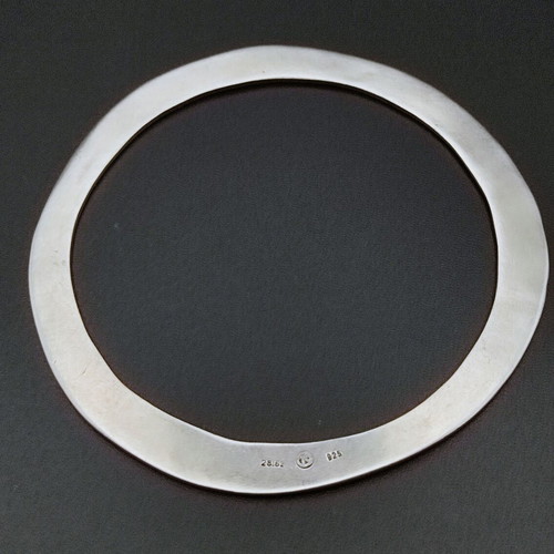 Silver handmade bracelet 925 like new, diameter 16.5cm