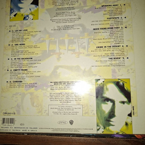 Eno/Cale Wrong Way Up vinyl record