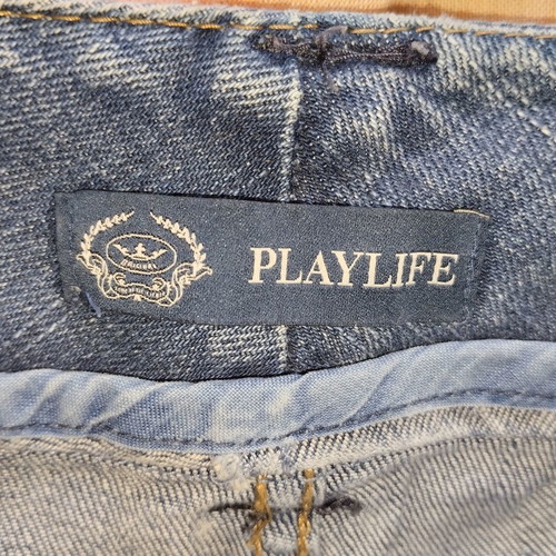 Playlife mini denim skirt used, size 40