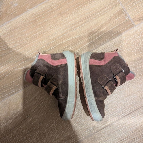 Superfit leather winter boots No 24 like new, brown and pink