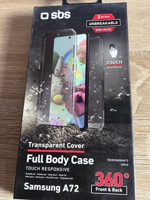 Διάφανη θήκη σιλικόνης SBS 360 Full Body για Samsung Galaxy A72 καινούργια