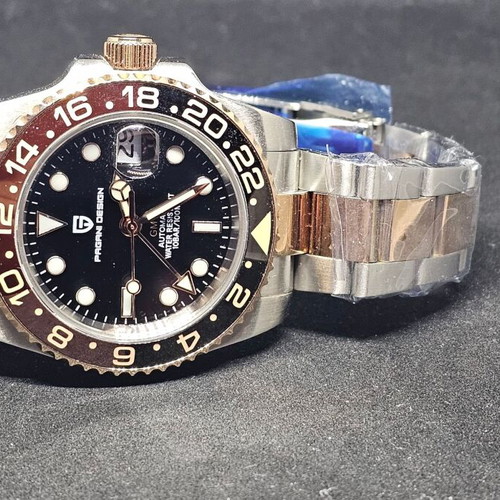 Pagani Design Two Tone GMT watch new with full packaging and papers