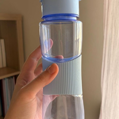 Reusable Plastic Water Bottle used