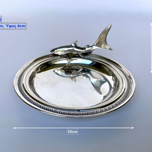 Silver 925 Shark Plate used