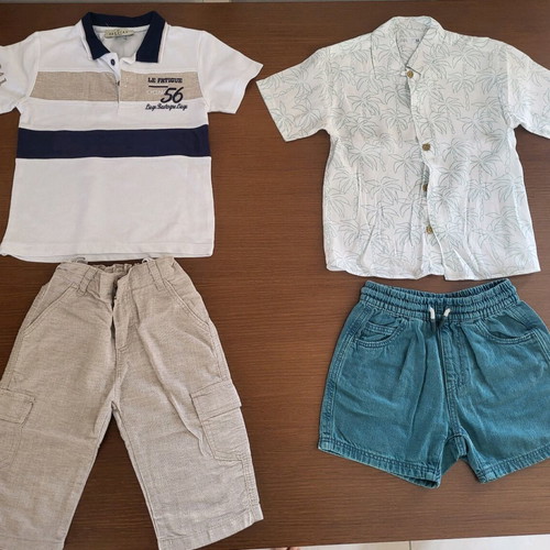 Clothing set for 5-year-old boy, brands Name It, Zara, Hashtag, H&M