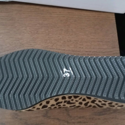 Stevigi leather animal print ballerinas new, brown, size 37