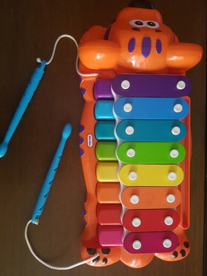 Little Tikes xylophone-piano toy used