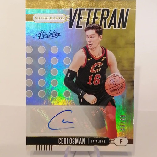 Cedi Osman autographed veteran card 2019 Panini like new