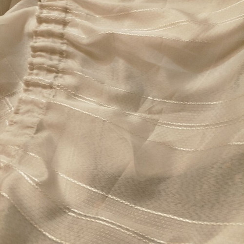 Vintage curtains used, set of two white, height 2.30 m, width 3 m