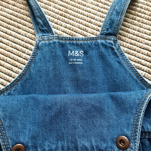 Marks & Spencer denim dress like new, size 12-18 months