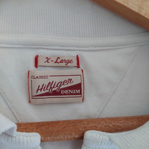 Tommy Hilfiger Denim Polo Shirt white large like new