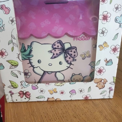 Hello Kitty Sanrio piggy bank new in box, pink design