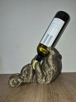 3D Printed Rabbit Wine Holder New Decorative Bottle Stand