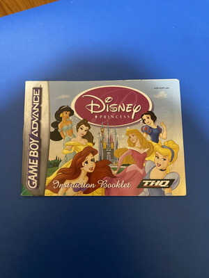 Disney Princess Gameboy Advance manual used