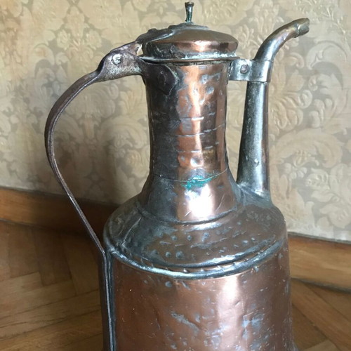 old copper container, copper, bronze, retro, vintage, retro, antique kitchen decoration copper
