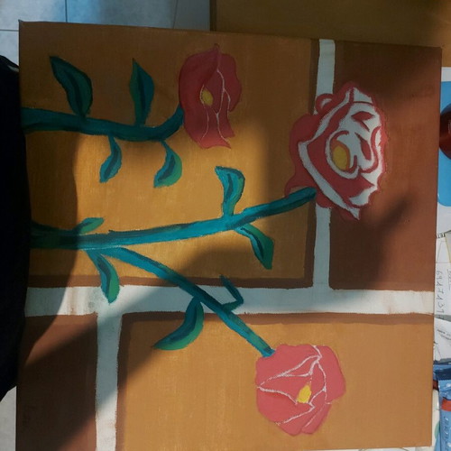 Rose painting new, decorative with roses