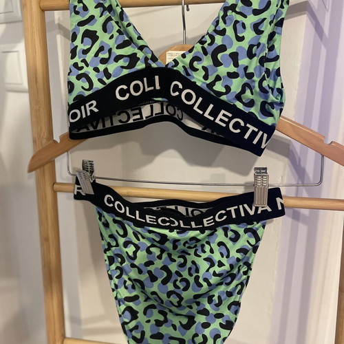 Collectiva Noir bikini like new, green, size S