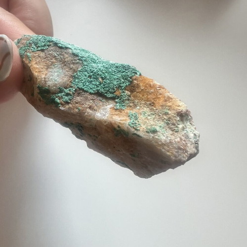 Malachite natural raw specimen on matrix 61g