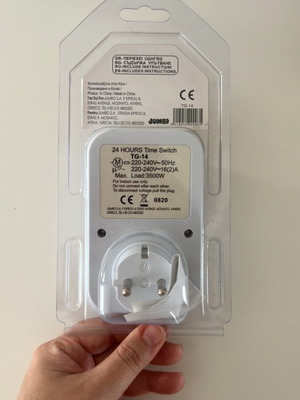 Socket with built-in 24-hour timer new in original packaging