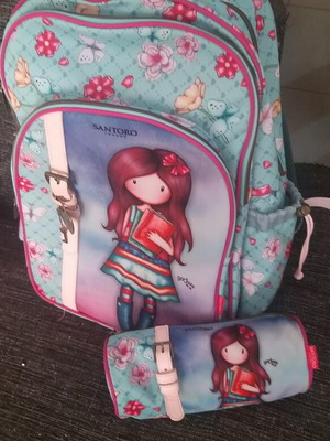 Santoro school backpack and pencil case for primary school
