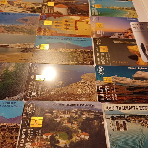 OTE Phone Cards Used, Collectible Set of 55