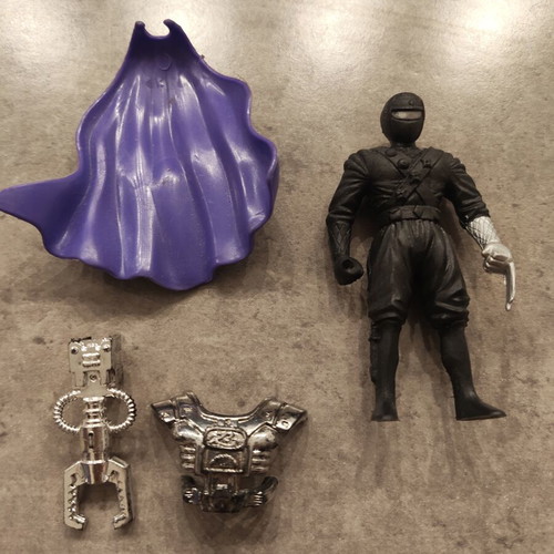 Ninja Warrior Black Ninja action figure used, Chap Mei 1995