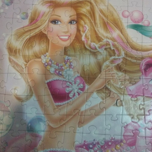 Barbie puzzle used 260 pieces