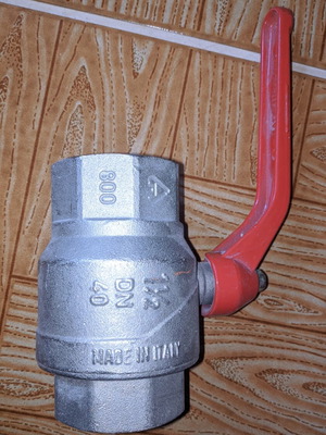 Brass Ball Valve Heavy Duty 1 ½" DN40 Made in Italy New