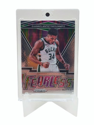Συλλεκτική κάρτα 2020-21 Panini Prizm Silver Fearless Giannis Antetokounmpo #15 καινούργια