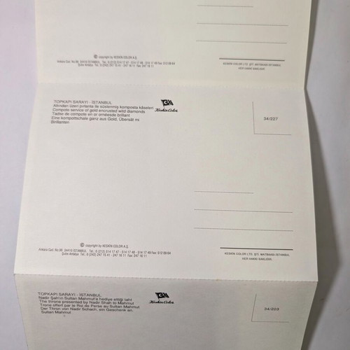 Topkapi postcard collection used, set of 12