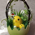Decorative Easter basket like new